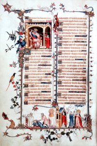 Page du Bréviaire de Belleville 1323-1326 - Jean Pucelle
