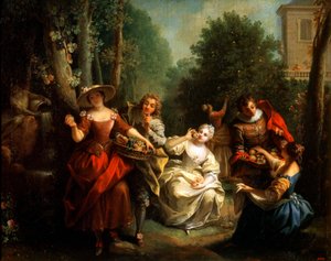 Goût de la série Les Cinq Sens, fin des années 1720 ou début des années 1730
