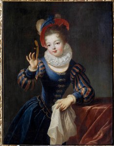 Jeune fille au masque - Jean Raoux