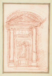 Niche avec statue - Jean Robert Ango