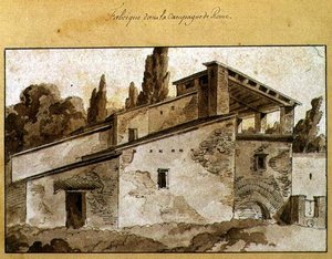 Usine dans la campagne autour de Rome