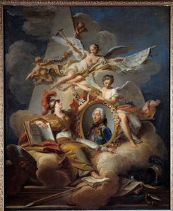 Portrait allégorique de Louis Charles Auguste Fouquet, duc de Belle-Isle, maréchal de France (1684-1761)