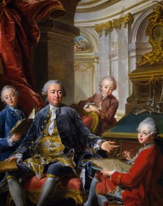 Monsieur Carre de Cande avec ses trois fils