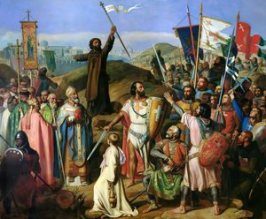 La procession pieds nus des croisés autour des murs de Jérusalem, 14 juillet 1099