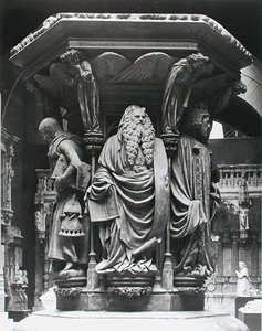 Moïse, (détail) du piédestal hexagonal du Puits de Moïse, copie de l