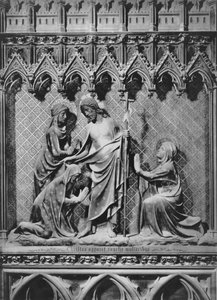 Cathédrale, intérieur, jubé, Jésus-Christ et les saintes femmes, vers 1340-51 - Jean and Jean Le Boutellier Ravy