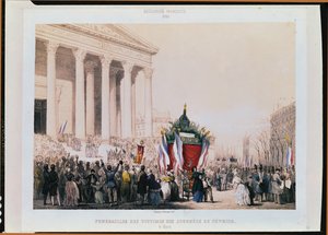 Funérailles des victimes des émeutes de février 1848 à l