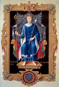 Portrait en pied du roi Philippe VI de Valois - Jean du Tillet