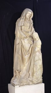 Sainte Anne éduquant la Vierge, du Château des Ducs de Bourbon, Chantelle, vers 1500-03 - Jean fl.c.1465 c.1516 Guilhomet