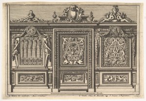 Conception pour un écran de chœur avec deux variantes, de : Clôtures de chapelles, 17e siècle - Jean le Pautre