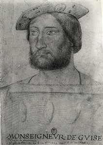 Portrait de Claude de Lorraine (1496-1550) 1er duc de Guise - Jean school of Clouet
