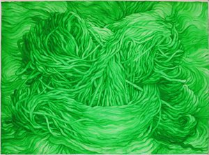 Vert laine, 2013 (gouache sur papier)