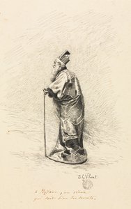 Étude pour le magicien dans Conte de Fée Histoire d