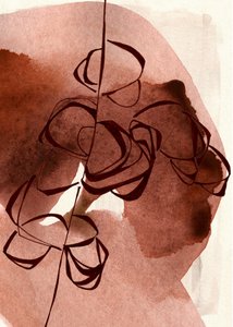Abstrait floral en terre cuite - Jenja Braun