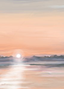 Reflet serein au coucher du soleil - Jenna Alheit