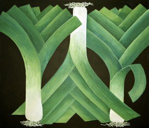 Poireaux, 2014 (acrylique sur toile)