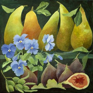 Fruits mélangés, 2013 (acrylique sur toile)
