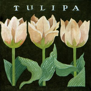 Tulipes, 2013 (acrylique sur toile) - Jennifer Abbott