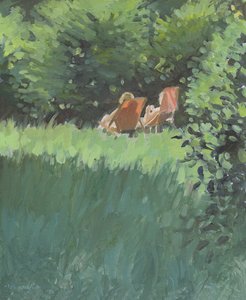 Deux dames se relaxant au soleil