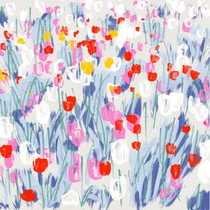 Champ de tulipes