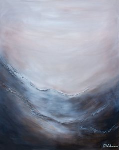 Horizon océanique brumeux