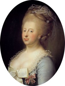 Portrait de la reine Caroline Mathilde du Danemark - Jens Juel