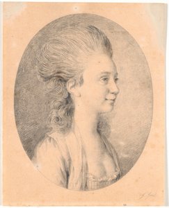 Portrait de Susanne Elisabeth Holm, appelée Julie, première fiancée de Juels - Jens Juel