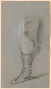Étude pour le portrait de famille Ryberg ; la jambe droite de Johan Christian Ryberg