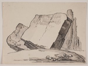 Fragments de ruines et cyprès - Jens Petersen Lund