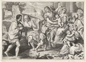 La Sainte Famille en compagnie d