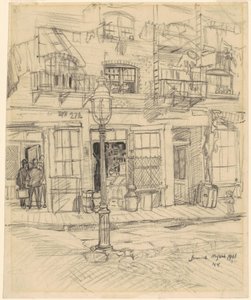 Scène de rue à New York - Jerome Myers