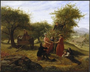 Récolte de Pommes - Jerome Thompson