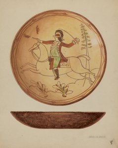 Assiette à tarte allemande de Pennsylvanie, vers 1937