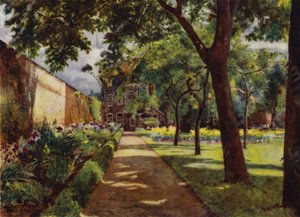 Hogarth House, Vue de la maison et du jardin
