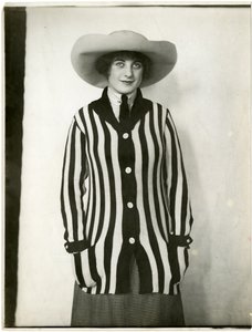 Pull blazer et chapeau en feutre, Forsythe, vers 1905-18