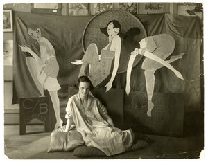 Lin dans son magasin, Greenwich Village, New York, USA, vers 1916-20 - Jessie Tarbox Beals