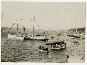 Parade navale, 25 septembre Vue générale vers le tombeau de Grant - Jessie Tarbox Beals
