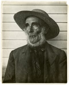 Vieil homme avec un chapeau de paille, c.1905-40 - Jessie Tarbox Beals