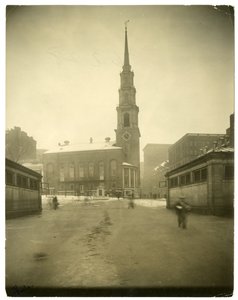 Église de Park Street, USA, vers 1902-10 (photo gélatino-argentique)