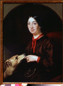 Portrait de la cantatrice et compositrice Pauline Viardot - Jewgenij Alexandrowitsch Pluchart