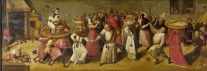 Bataille entre Carnaval et Carême - Jheronimus Bosch (manner of)