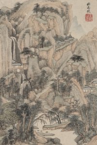 Paysage dans le style de divers vieux maîtres: Dans le style de Ma Wan, 1669 - Wang Jian