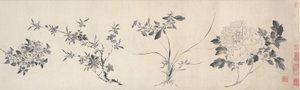 Fleurs des quatre saisons, dynastie Ming