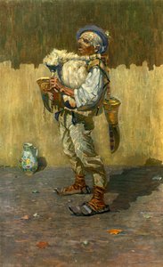 Un joueur de cornemuse, Joa Uprka 1861-1940, 1948 - Joža Uprka