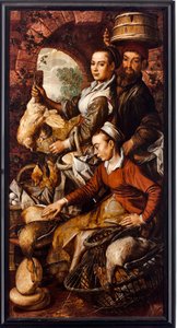 Les marchands vendant de la volaille et des œufs (peinture de Joachim Beuckelaer, 1564) - Joachim Beuckelaer