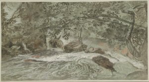Rapides avec Branches Surplombantes (verso) - Joachim Franz Beich