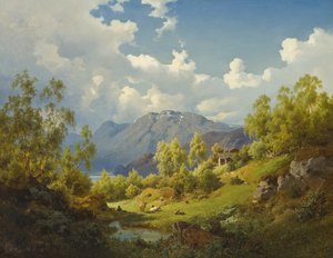 Paysage, motif de la vallée de Numme en Norvège