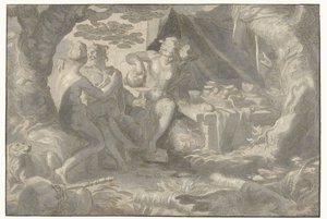 Loth et ses filles - Joachim Wtewael or Utewael