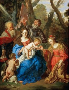 Le mariage mystique de Sainte Catherine avec saint Léopold et saint Guillaume