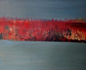 Horizon abstrait flamboyant - Joackim Schou Dahle